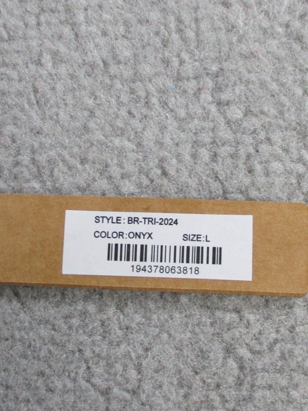 SKIMS Triangle Bralette Womens Large Onyx Black NEW - Picture 4 of 7